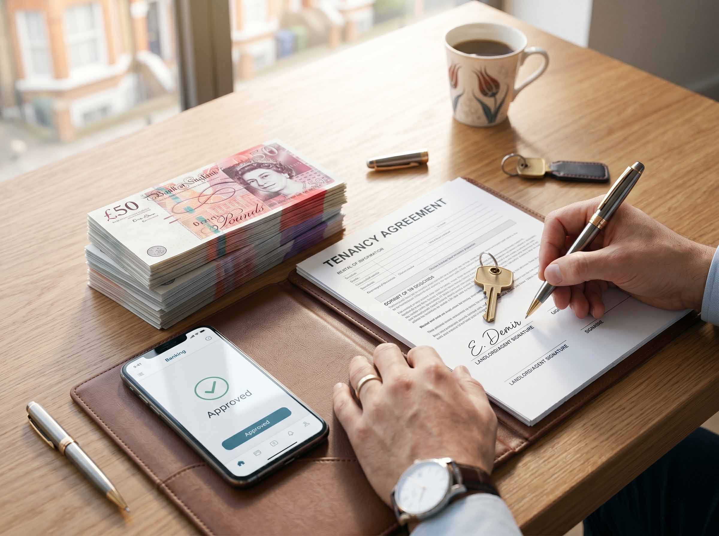 How many months' rent do I need to pay in advance when renting an apartment in London?