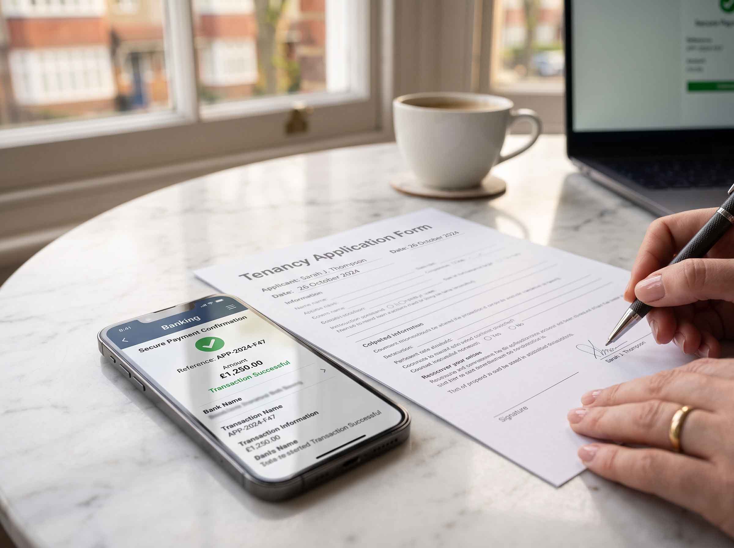 How does the bidding process for a rental property in London work?